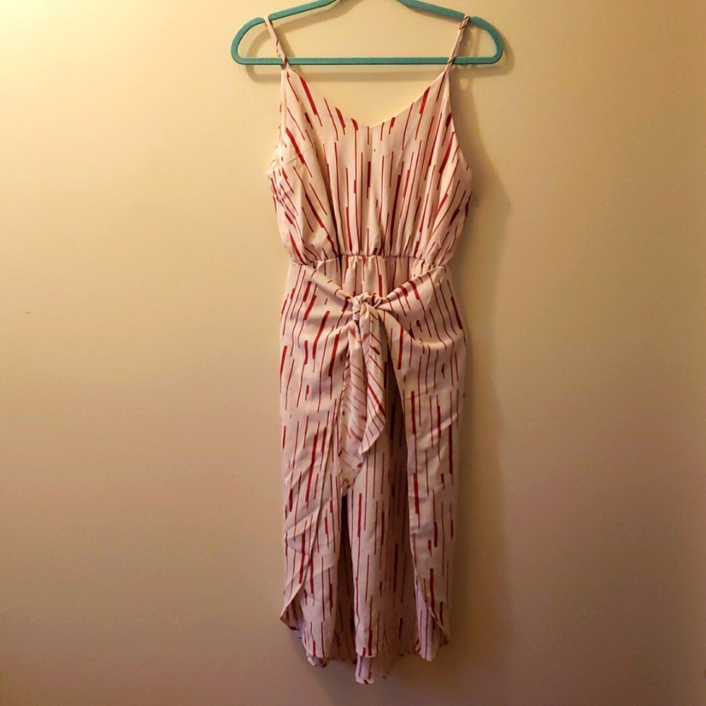 She & Sky Ecru and Rose Dress sz S